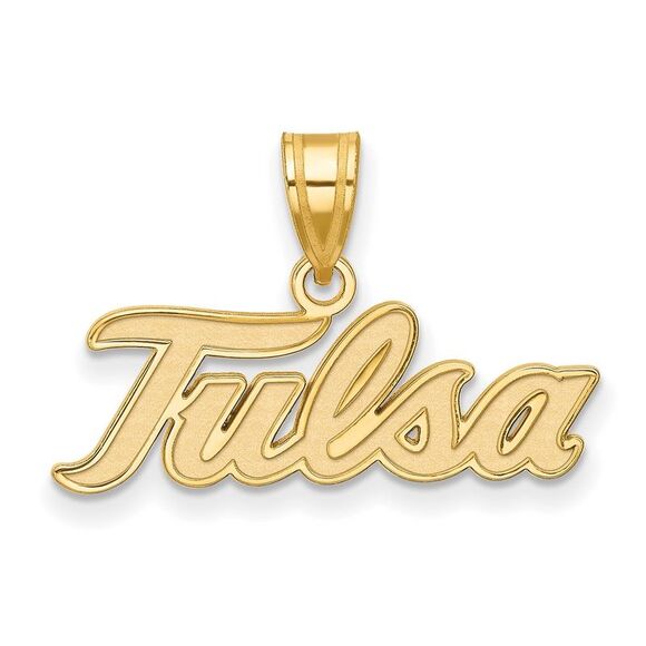 14k Yellow Gold The U. of Tulsa Large Pendant